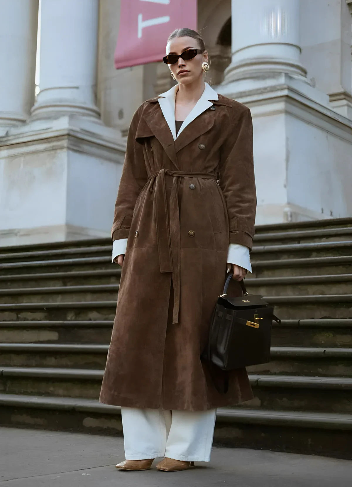 Harlow Trench Coat i ruskind